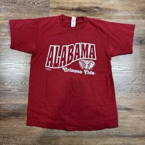 Vintage Alabama Crimson Tide Shirt Men's Large‎ Red 2000s Y2K Football SEC